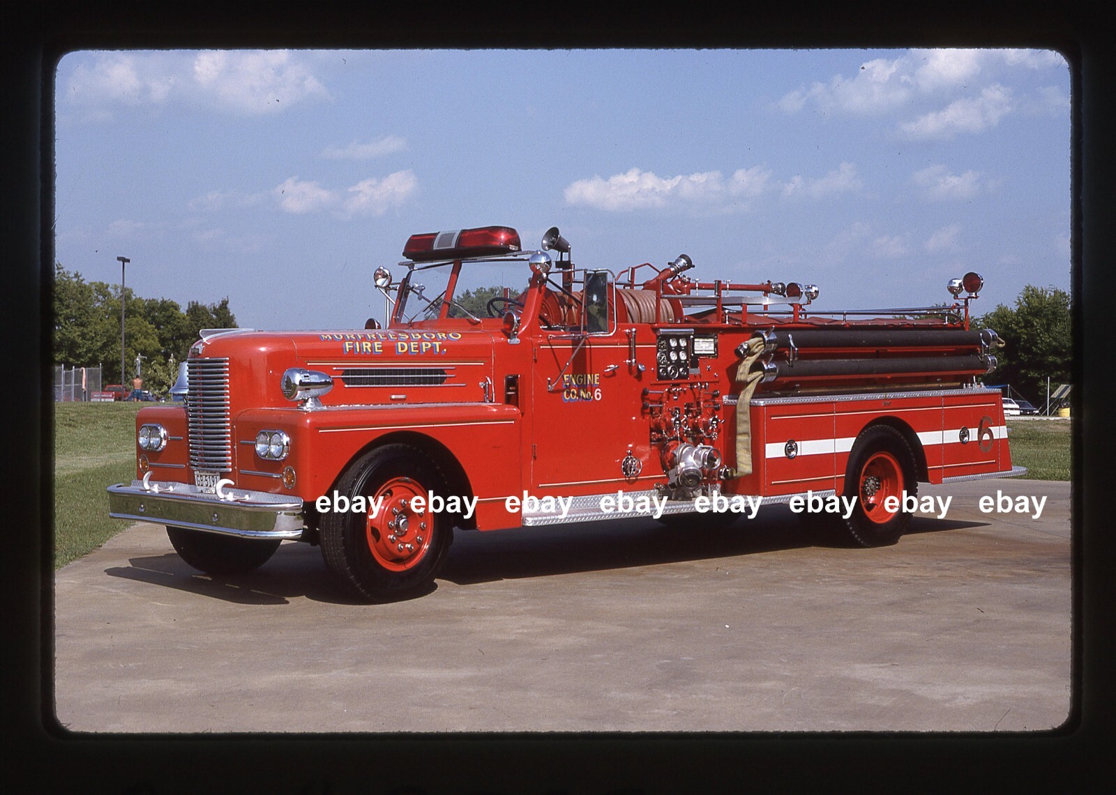 Murfreesboro TN 1956 Pirsch pumper Fire Apparatus Slide