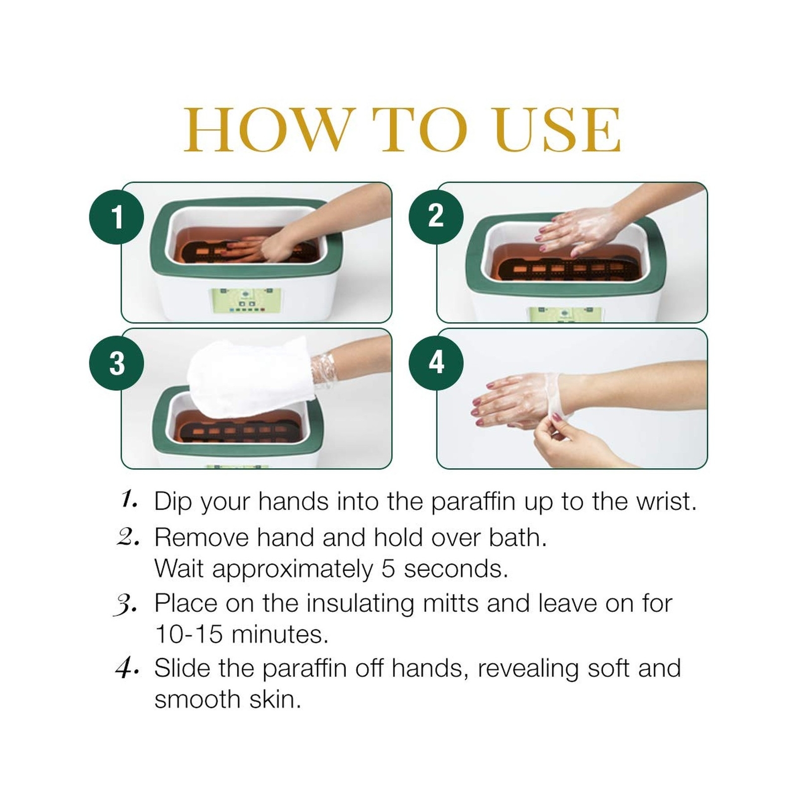 Clean + Easy Digital Paraffin Spa w/ 6 lbs Peach Paraffin