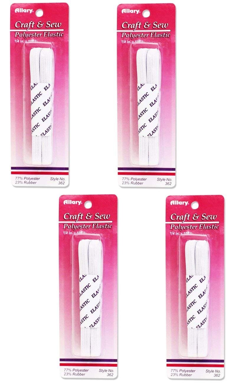 Allary 362 1/4"x108" Polyester Elastic - Multipacks
