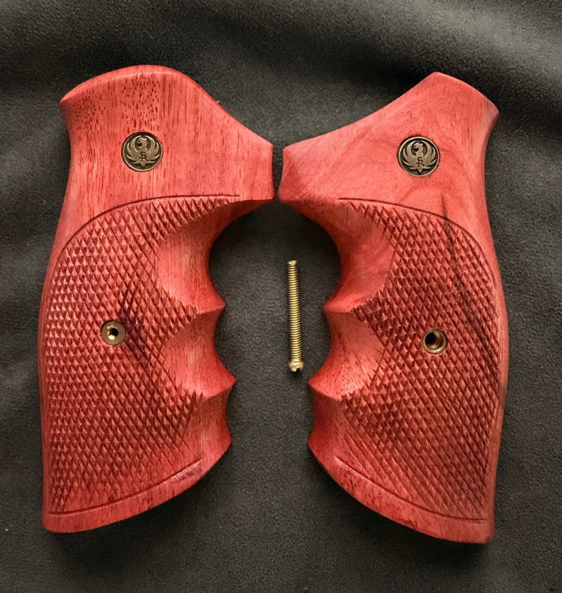 Ruger GP100 grips or Super Redhawk Alaskan models,New Hardwood,Handmade,Jaruwan