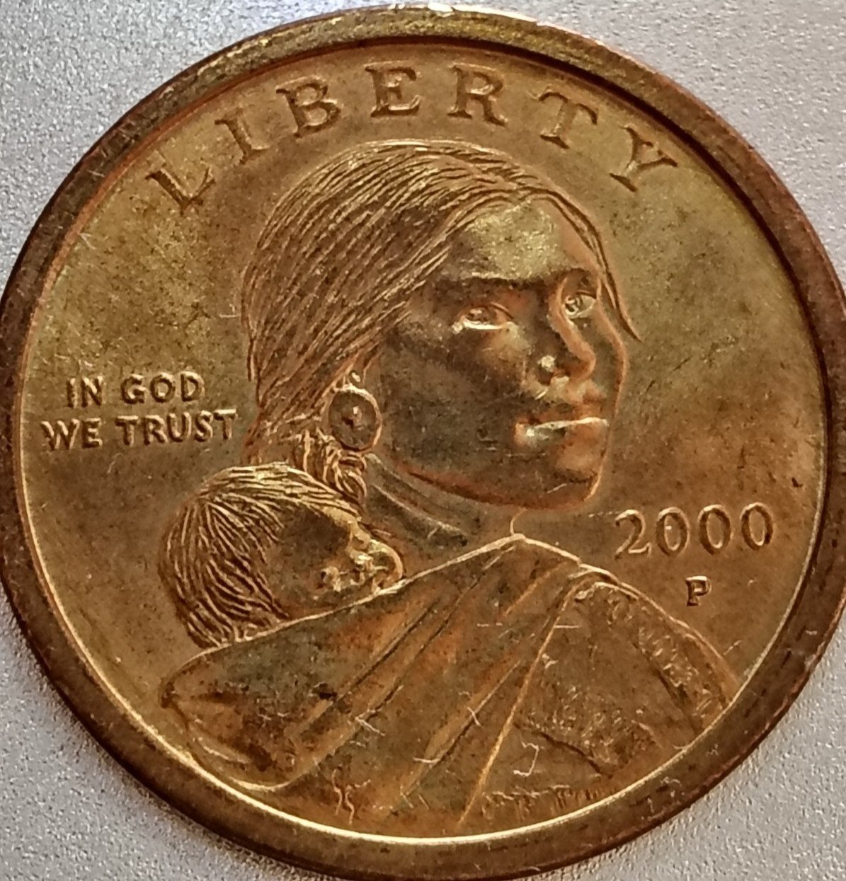 2000-p Sacagawea One Dollar Coin Error
