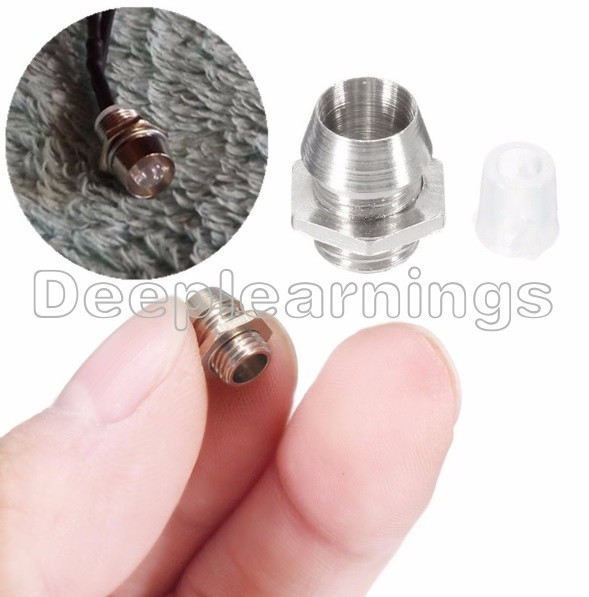 50 pcs 5MM Chrome Metal Silver Bezel LED Holder Panel Display Mount Base Rubber