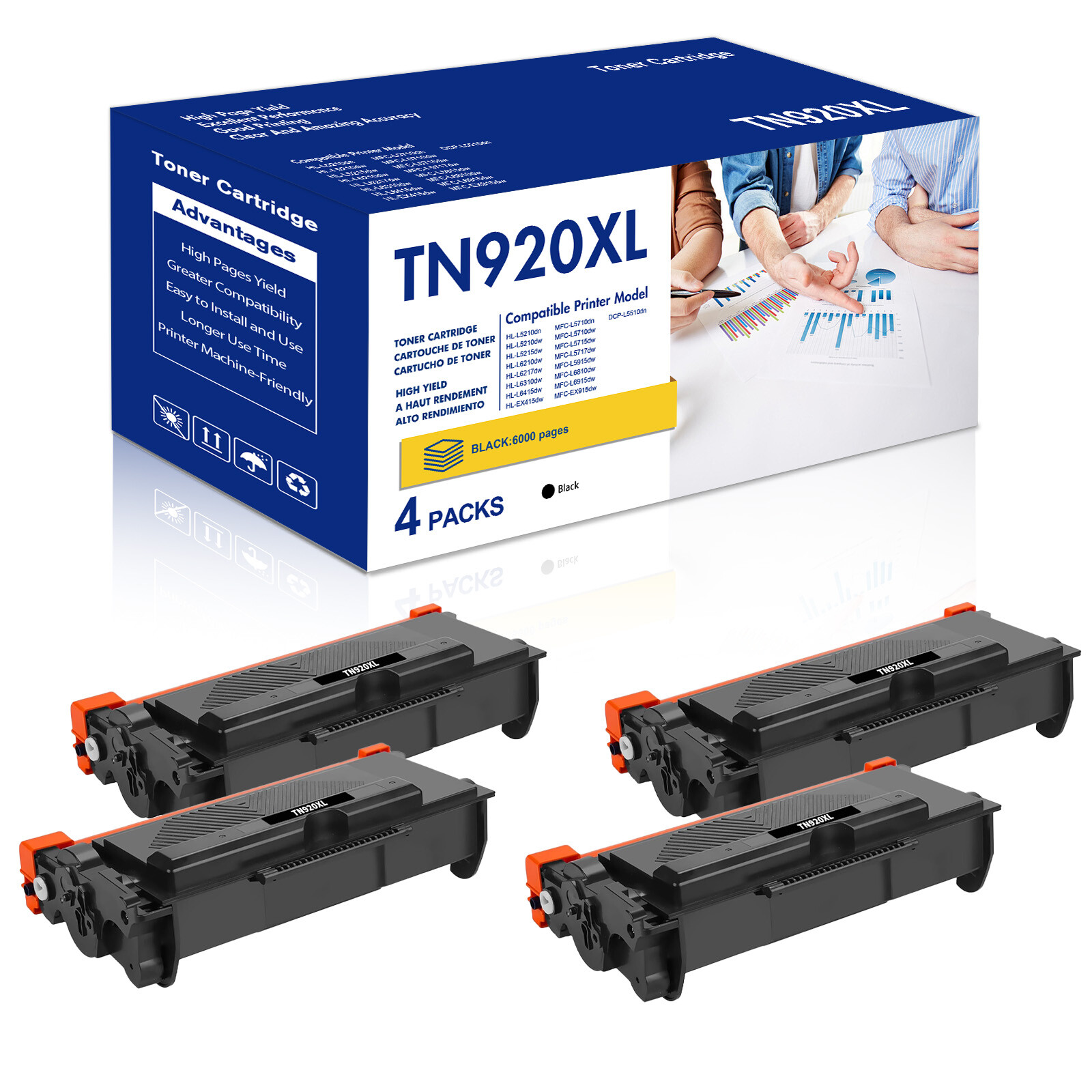 TN920 Toner compatible with Brother TN-920 XL MFC-L5710DN L5715DW HL-L5710DW LOT