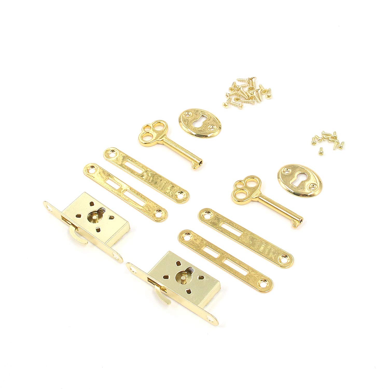 Cabinet & Furniture Locks Karcy Small Jewelry Box Lock Gold Plated Half Morti...