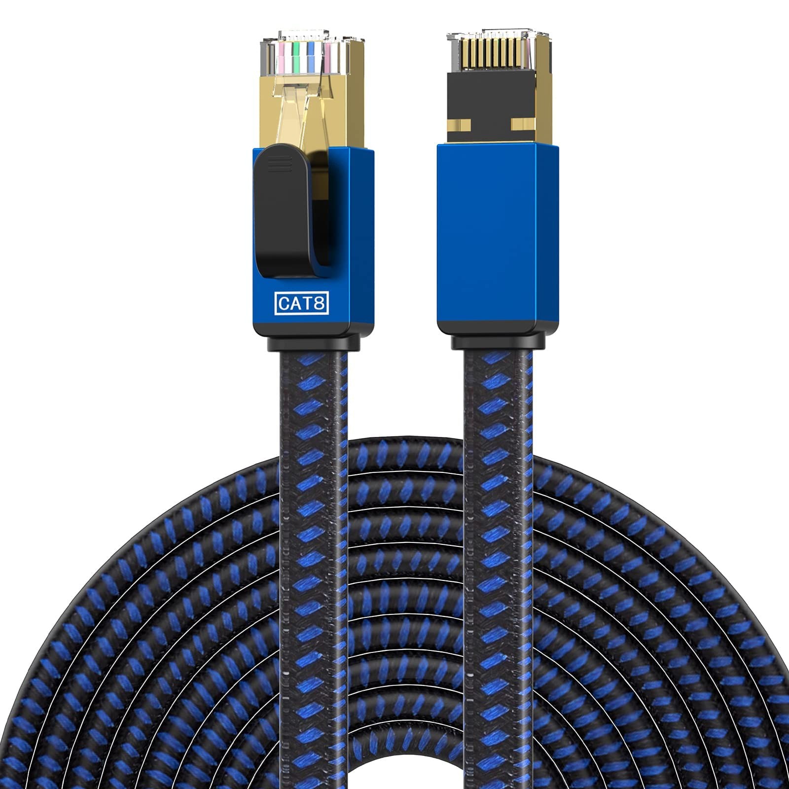 5FT Cat 8 Ethernet Cable High Speed Internet Nylon Braided Network Cable