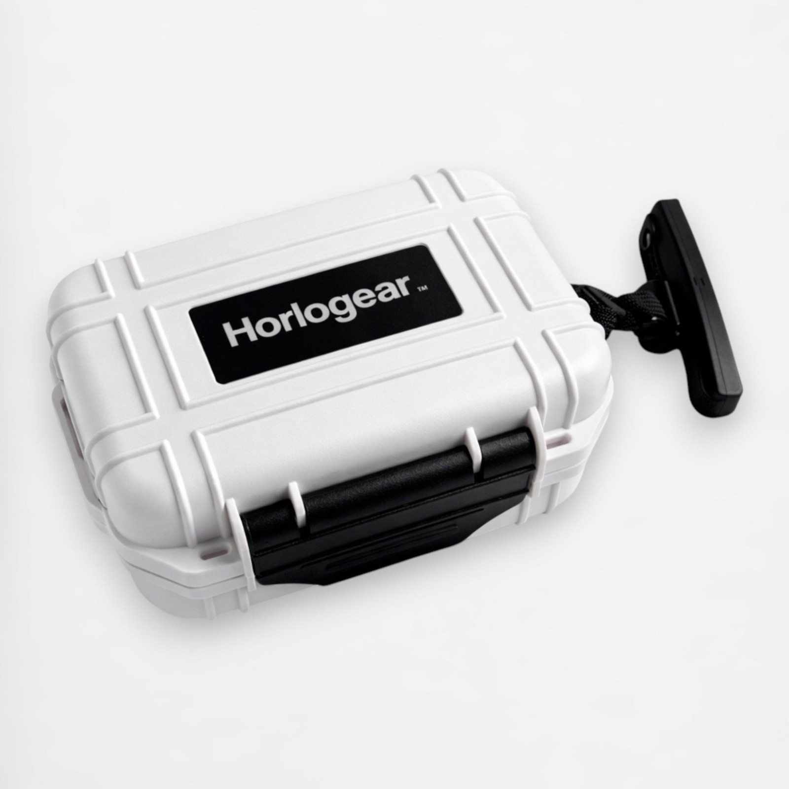 HORLOGEAR Single Watch Travel Case White Wristwatch Storage Box for Rolex Omega