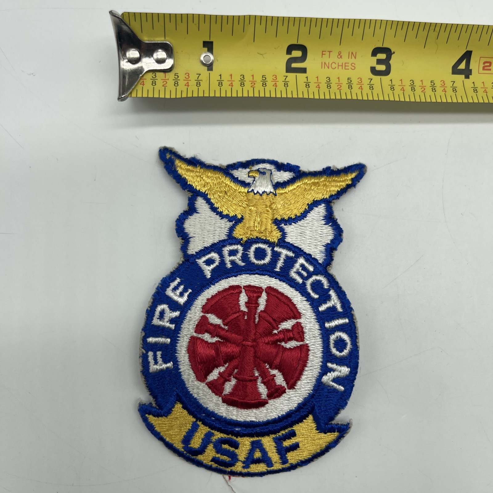 U.S. Military Air Force Fire Protection USAF Patch Badge Eagle Insignia Color