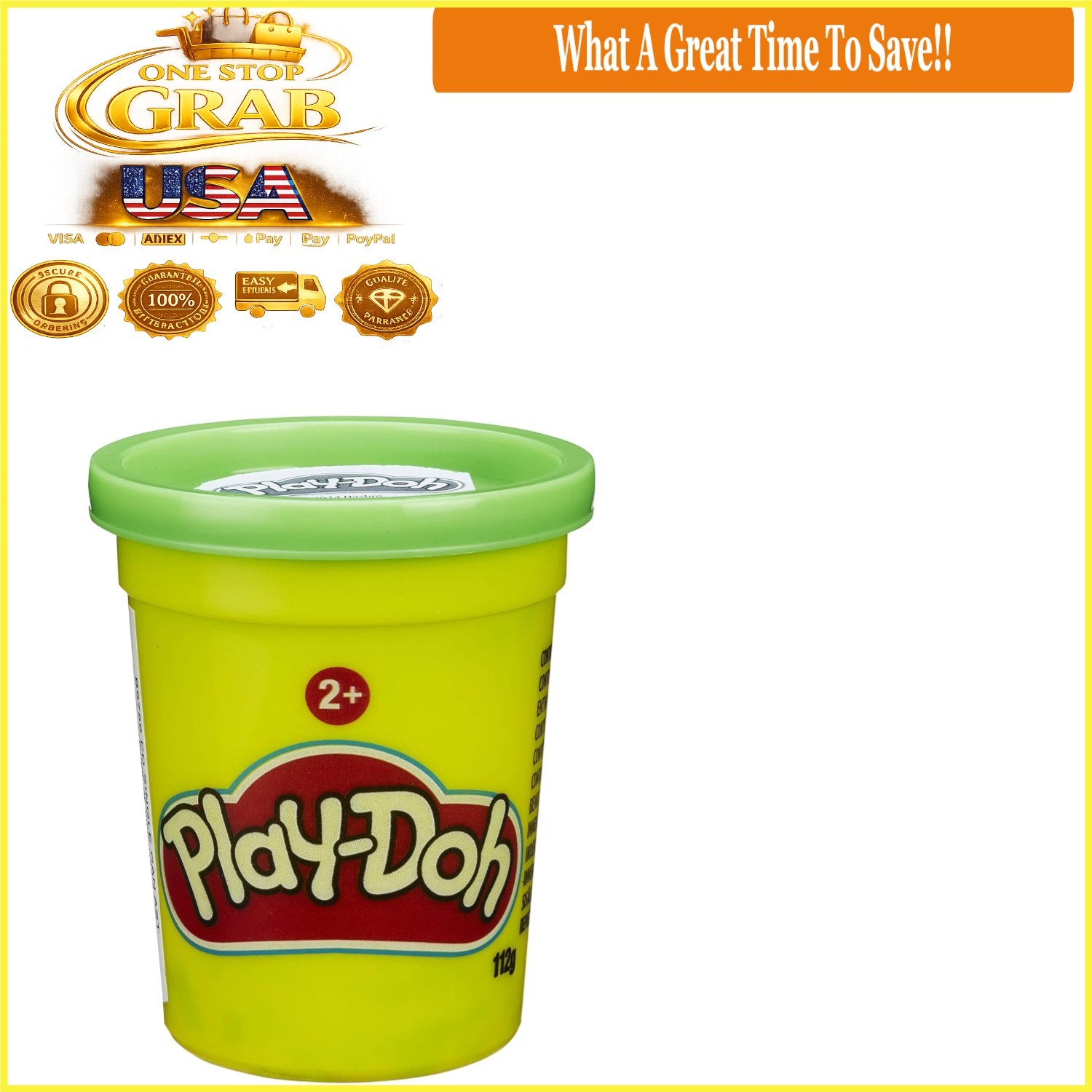 Single Can of Play-Doh 4oz Multicolor Creative Dough for Kids 2+