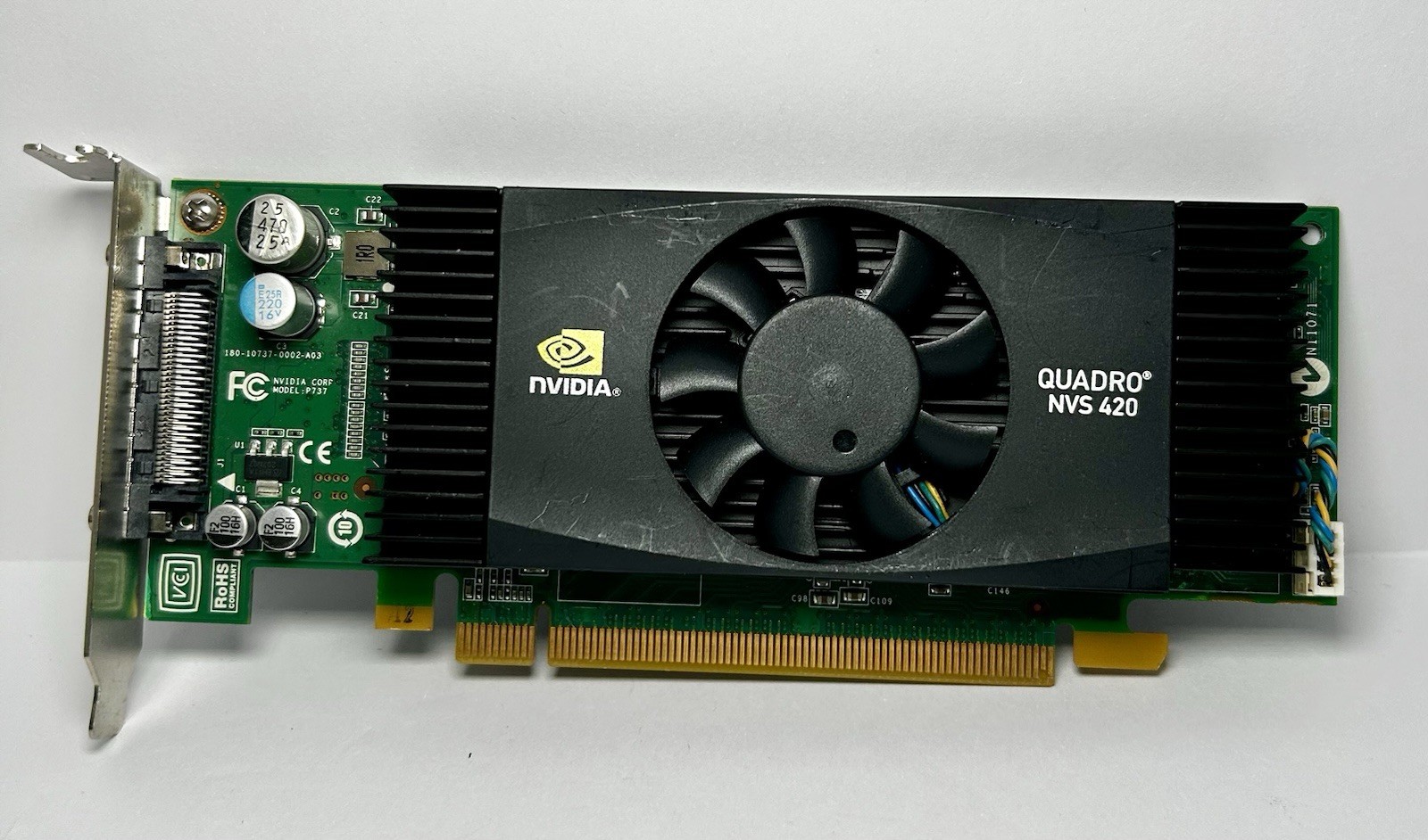 nVidia Quadro NVS420 512mb Quad-DVI PCI-E Video Card 0K722J NVS 420