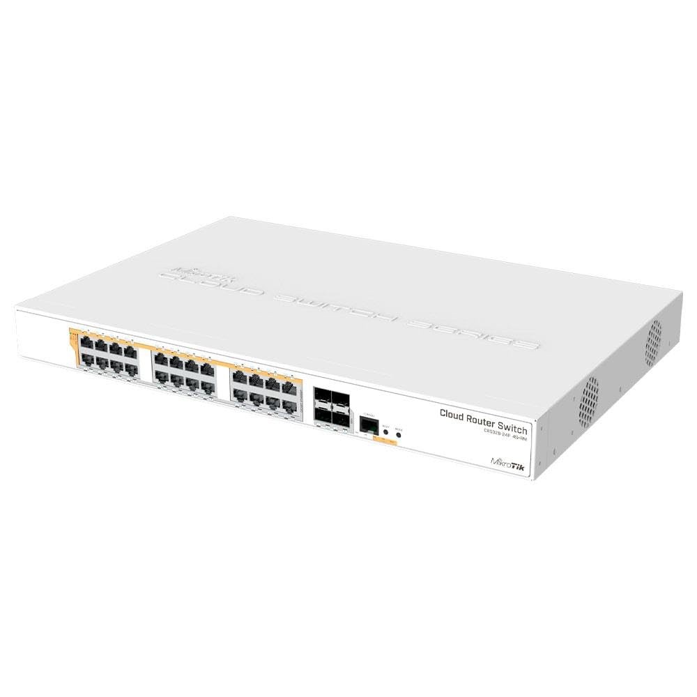 MikroTik Cloud Router Switch CRS328-24P-4S+RM 24-Port Gigabit 4 10Gbps SFP+ Port