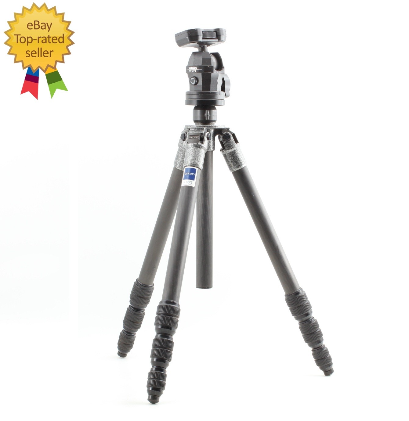 [Near MINT] Gitzo G1228 MK2 Carbon Fiber Tripod Legs 61" w/ Ball Head From JAPAN