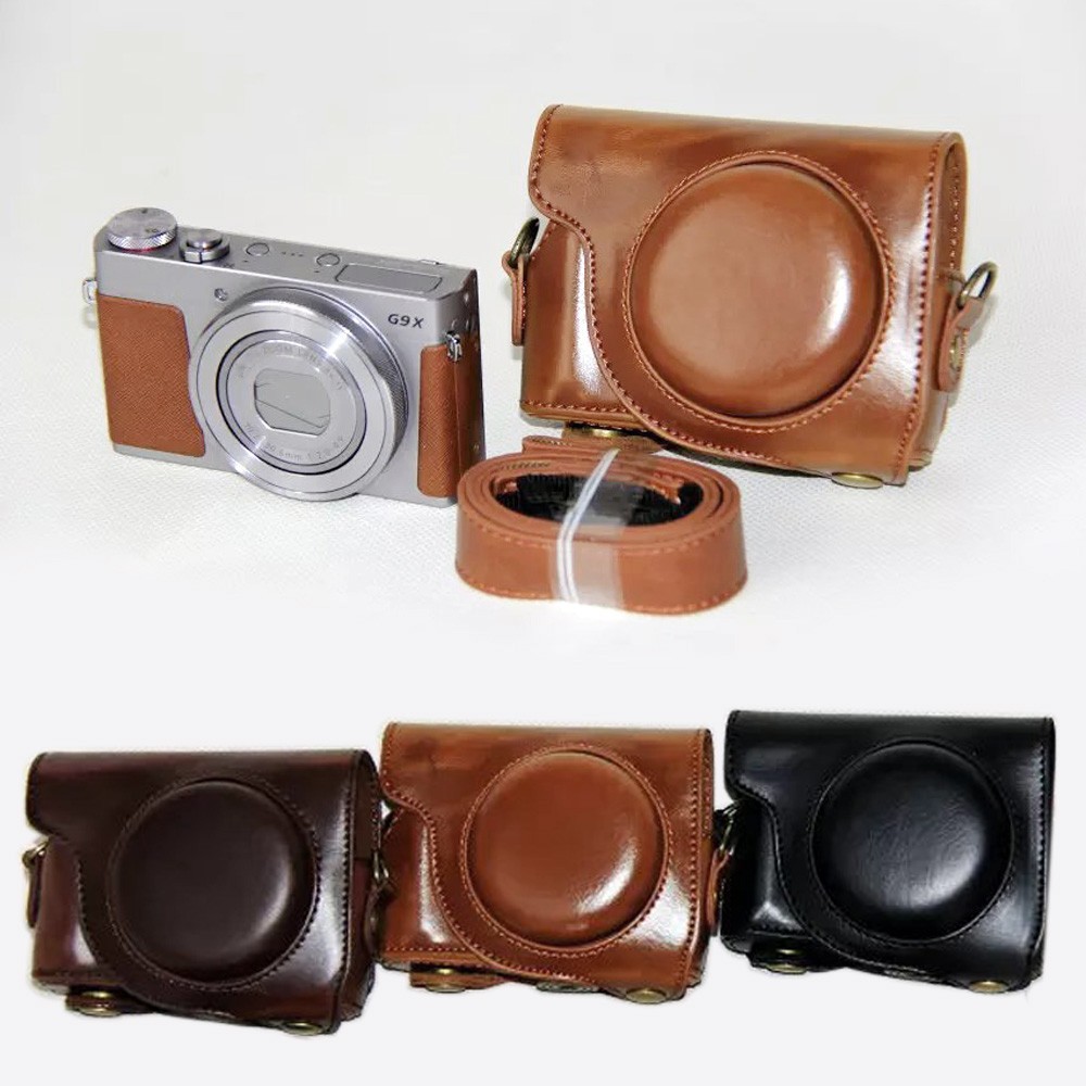 Leather camera case bag Grip Strap For Canon G9X/G9X Mark II