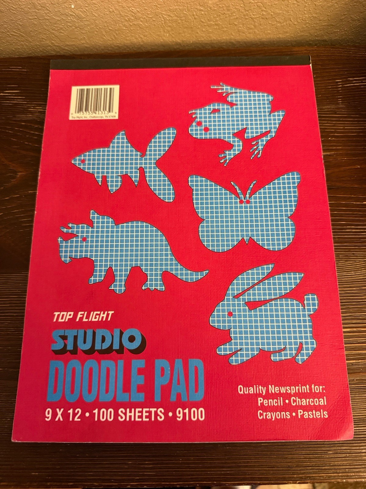 NEW Vintage Top Flight Studio Doodle Pad Childs Drawing Pad Crayons Markers