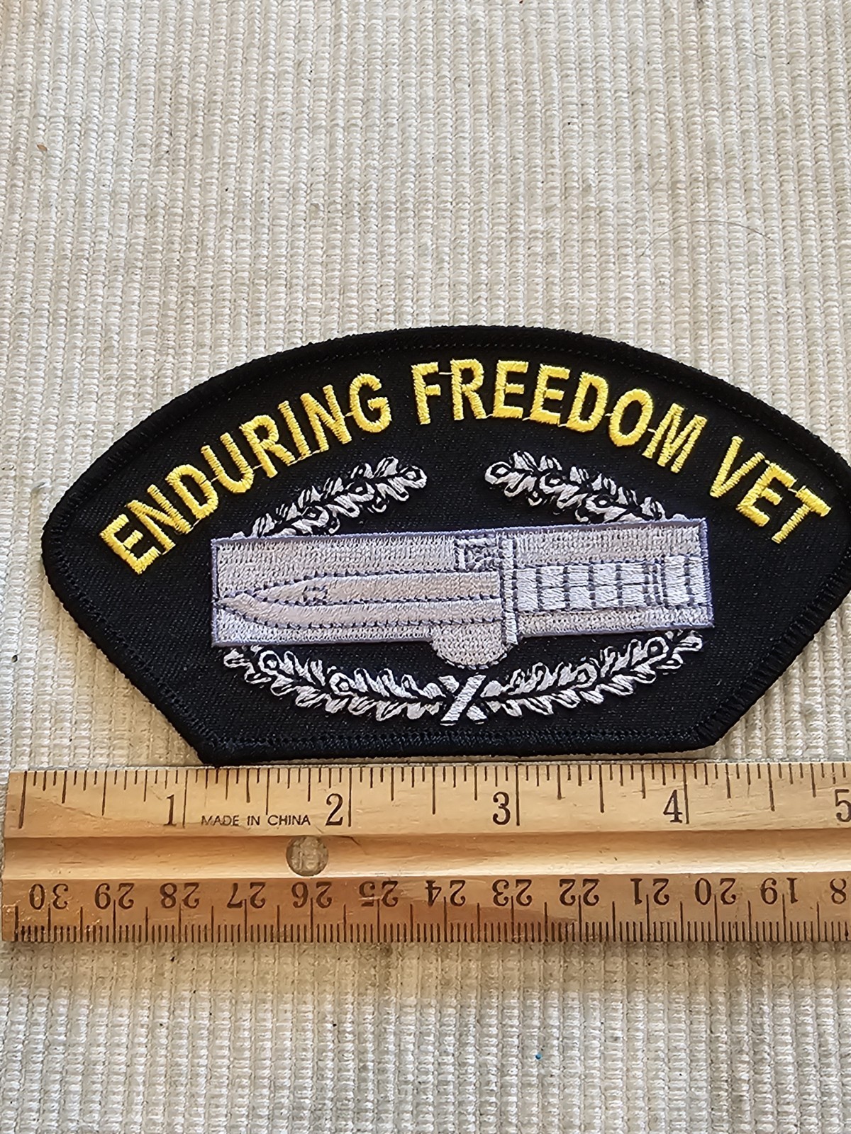 2000s US Army Enduring Freedom CAB Cap Combat Badge Patch L@@K!!!