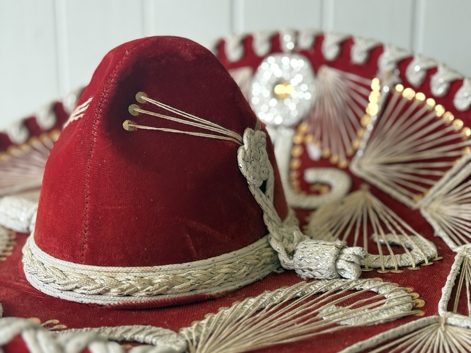 Vintage Sombrero Mexican / Chile Hat - Hand Made