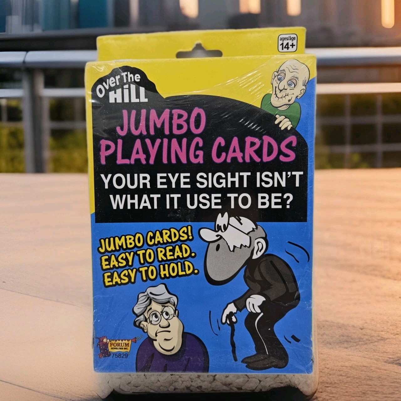 Over The Hill  Jumbo Playing Cards Novelty Deck Funny Gift