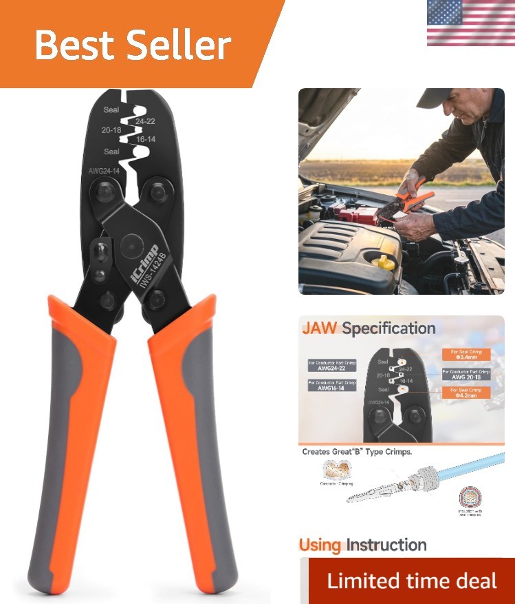Versatile Crimping Tool for Delphi Metri-Pack 150, 280 & Weather-Pack Terminals