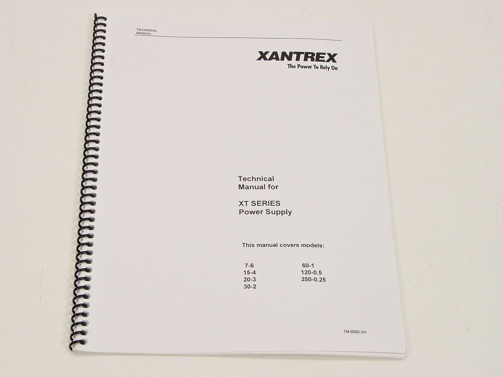 Xantrex TM-6000-XN XT Series DC Power Supply Technical Manual 7-6 60-1