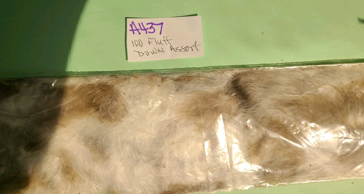 100 fluff down Peacock marabou Feather assortment crafts  cruelty-free A437