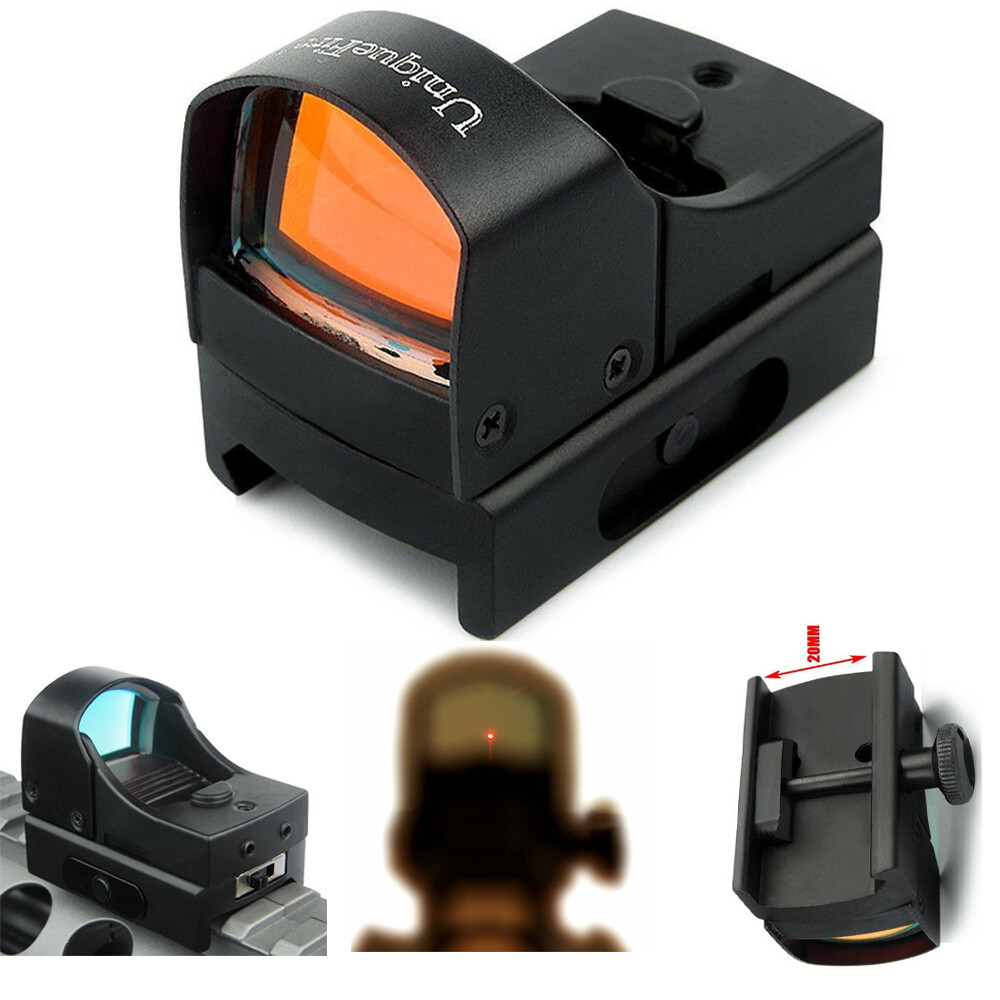 11mm Dovetail 20mm Rail Mount Tactical 3MOA Red Dot Sight Holographic Hunting