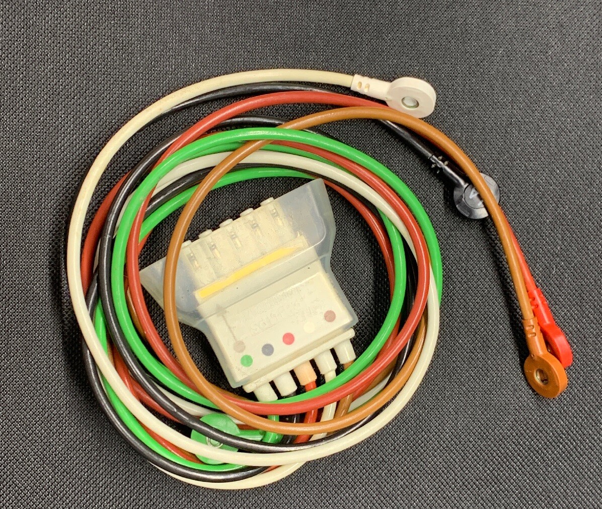 Philips 989803152071 5-Lead Snap AAMI Telemetry Cable ECG Grabber
