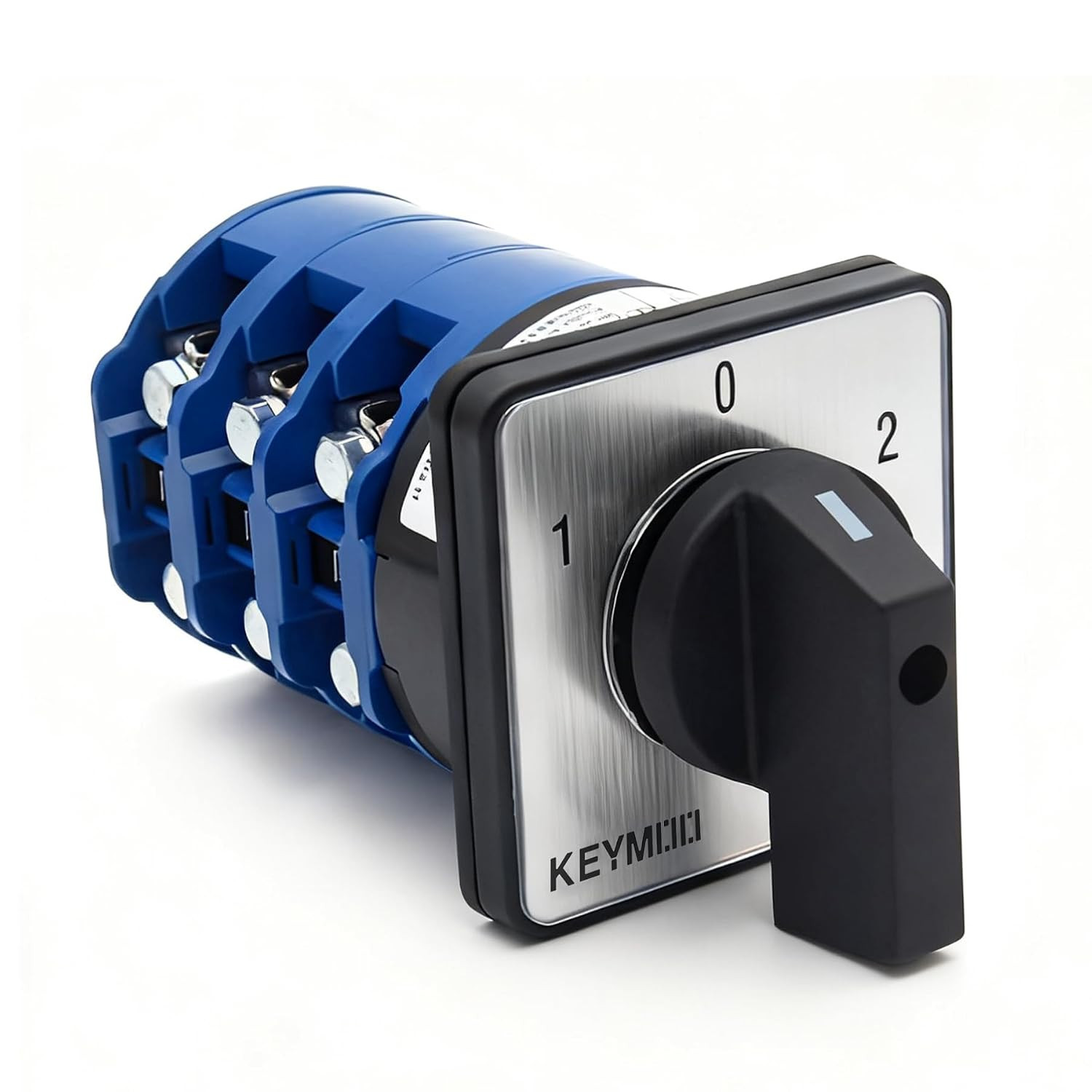 KEYMOO 125A Rotary Changeover Switch, 660V 3 Position 3 Phase 12 Terminals,2- Wa