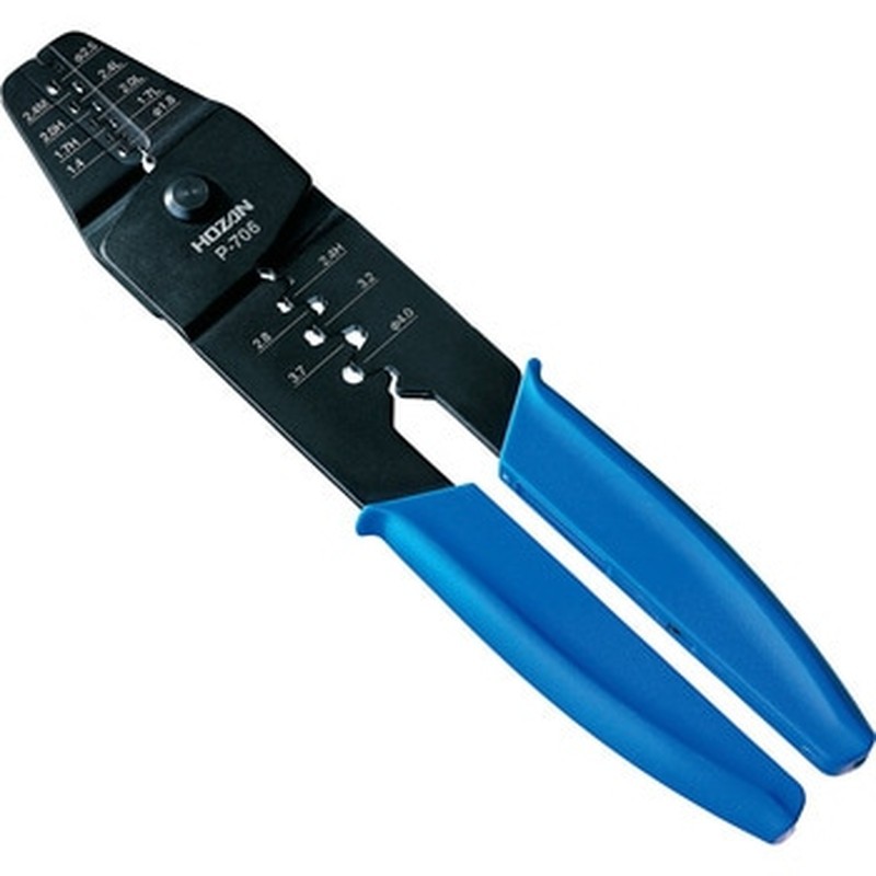 P-706 Crimping Pliers Open Barrel Terminal Hozan Manual Type Japan