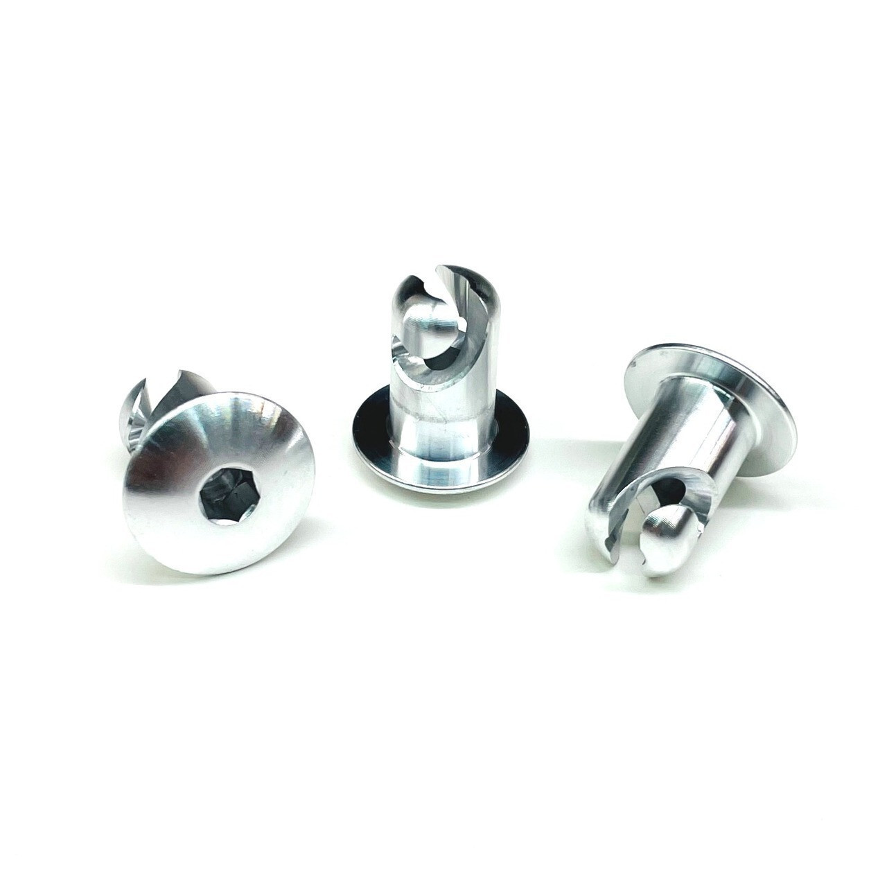Quarter Turn Hex Head DZUS Button Fasteners - 700 Dome 10pk