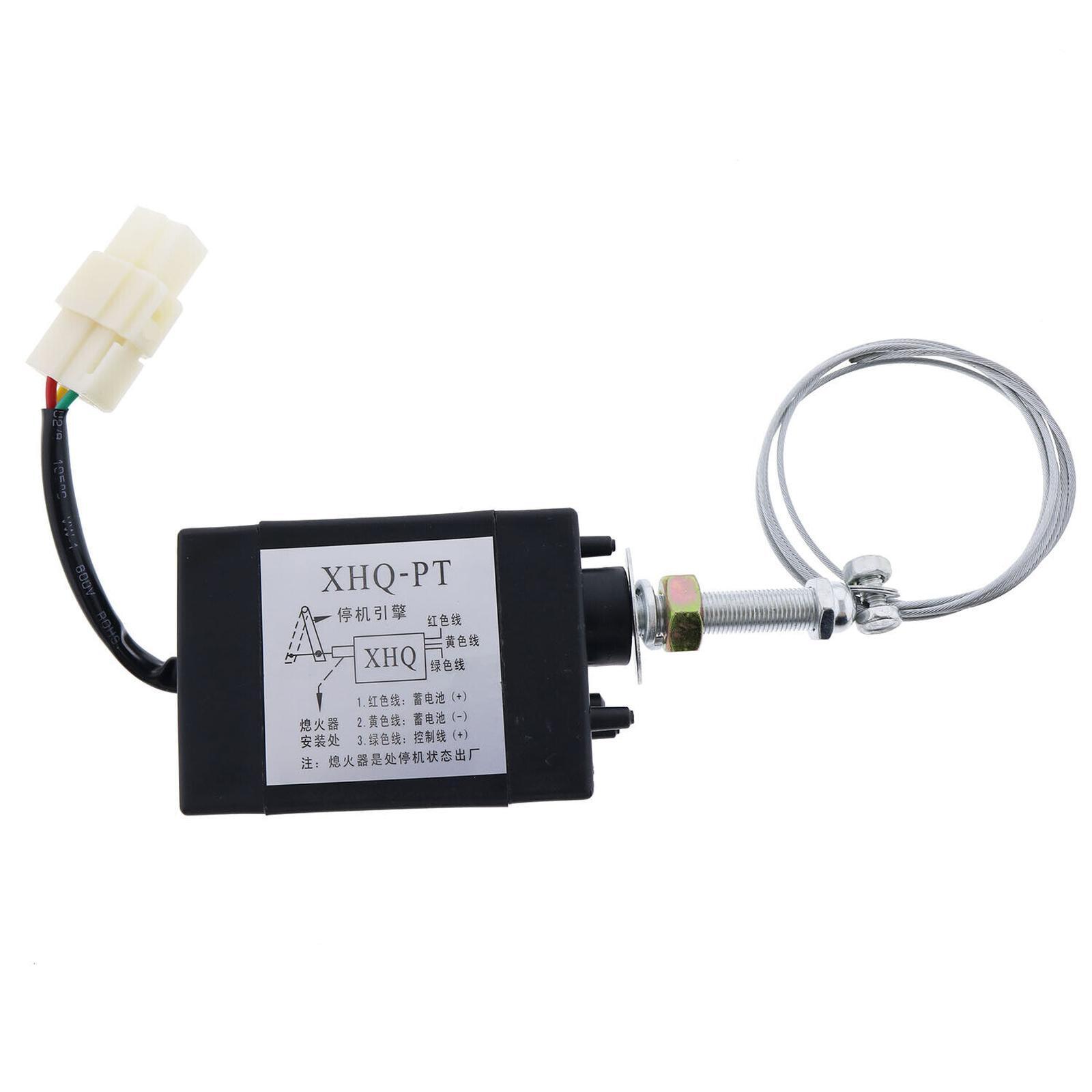 12V Engine Stop Solenoid Electric Throttle Adjuster XHQPT12 XHQ-PT for Generator