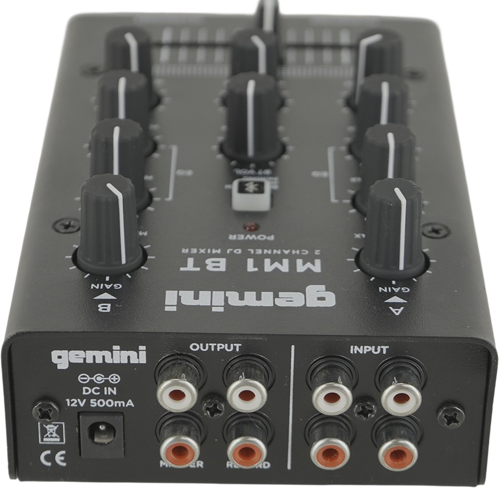 Gemini MM1BT 2-Channel Bluetooth Mixer - ISSUE