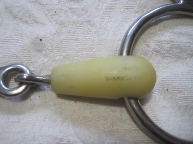 Happy Mouth Rubber 4- Ring Elevator French Link Snaffle 5''Horse Bit
