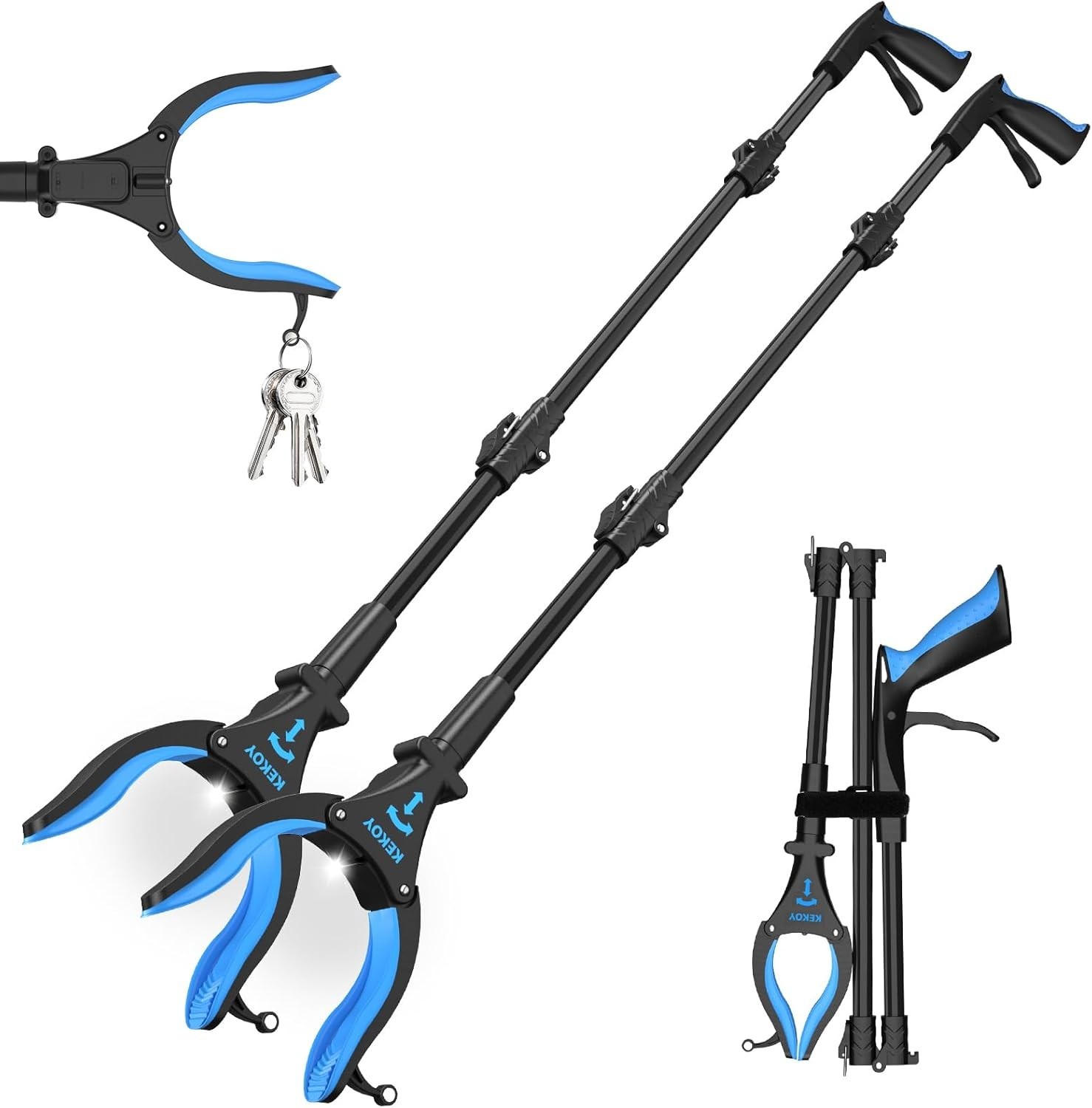 DMI 2 Pack, 32 Inch Reacher Grabber PickupTool for Seniors, Disabled or After...