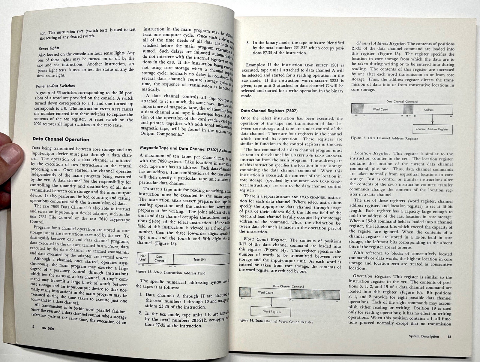 1962 IBM 7090 DATA PROCESSING SYSTEM REFERENCE MANUAL MAINFRAME COMPUTER