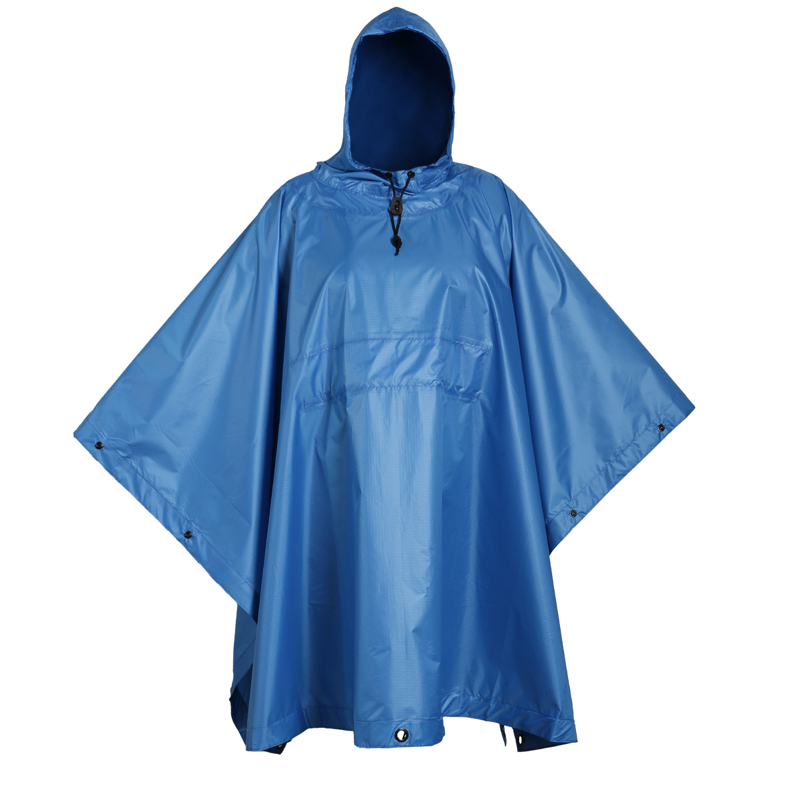 USGI Industries Military Style Multi-Use Rip Stop Rain Poncho (Arctic Blue)