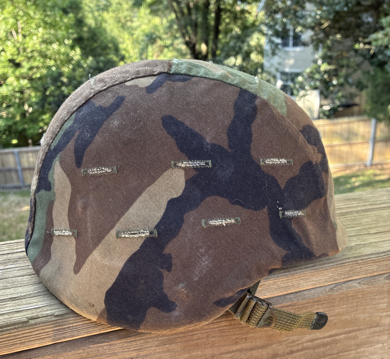 US Army Marine Corps, SWAT Police Made With Kevlar Military Helmet Woodland Camo