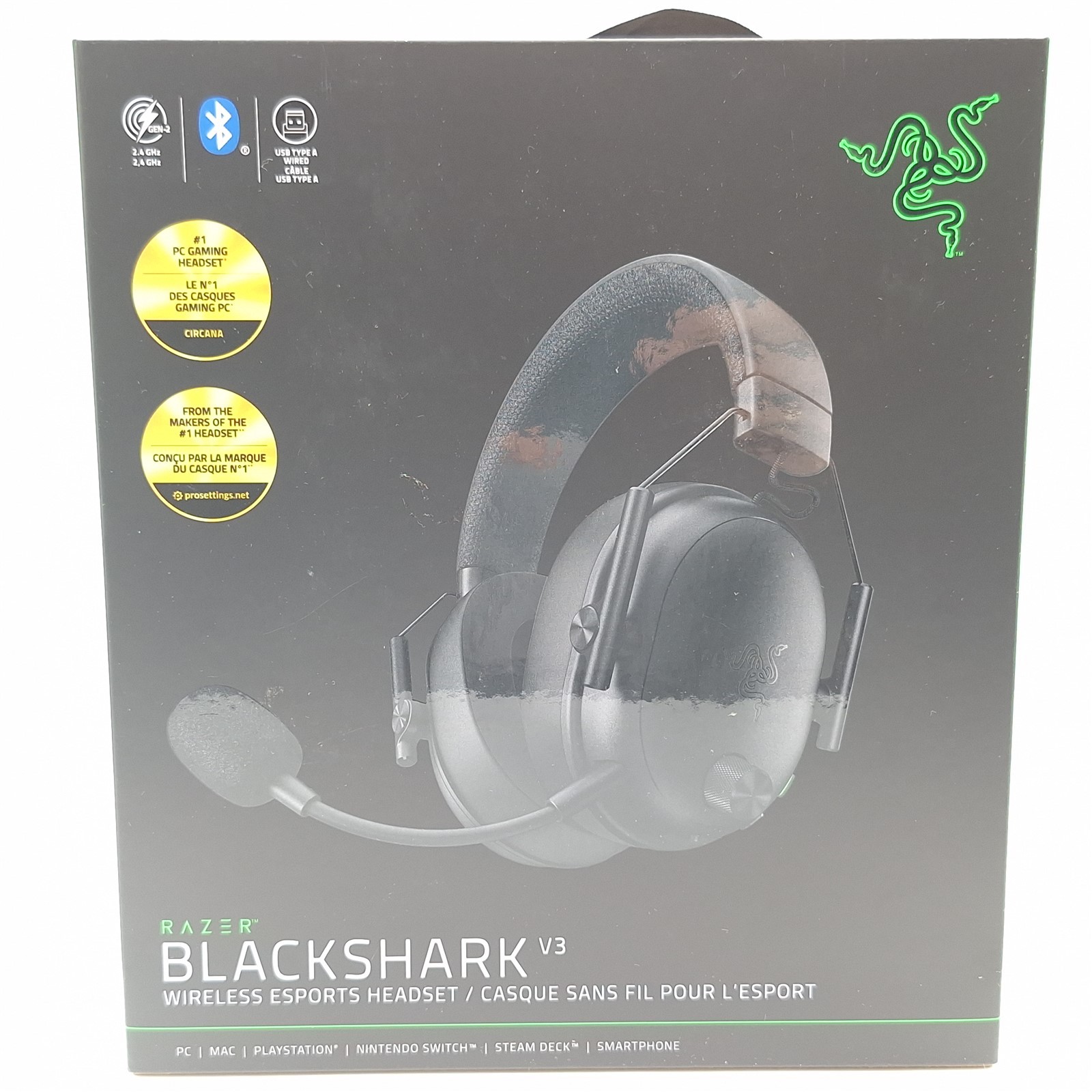 Razer BlackShark V3 Wireless Gaming Headset - Black *NO MICROPHONE*