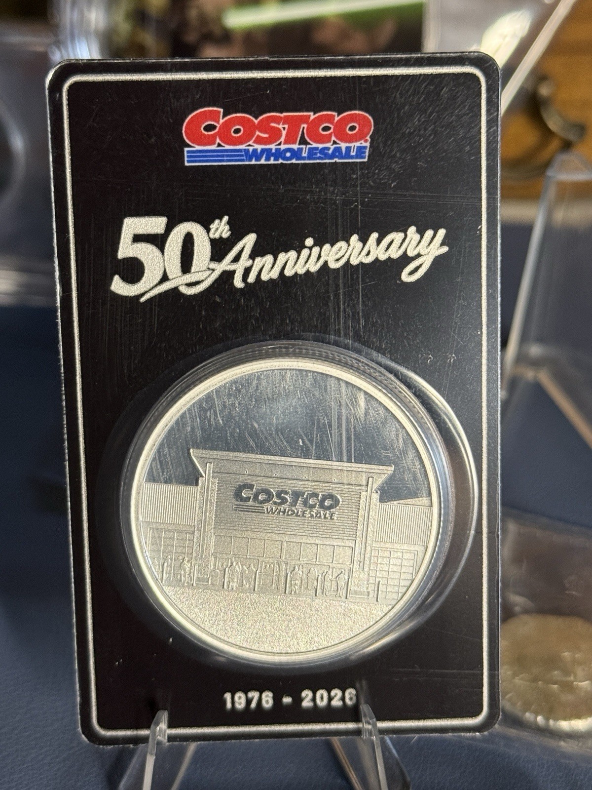 Costco 1oz Silver Round 50th ANNIVERSARY .999 Fine Silver