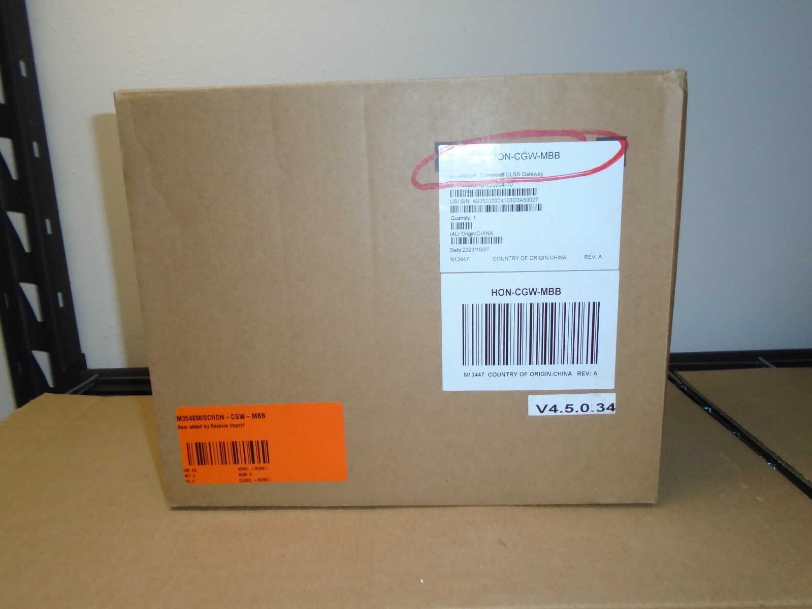 HONEYWELL HON-CGW-MBB  "NEW"