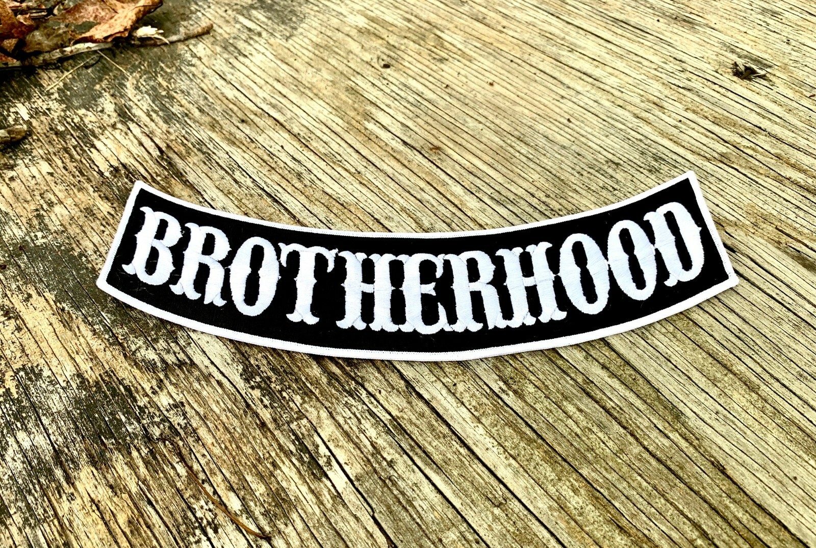 Brotherhood embroidered rocker patch for MC jacket vest cut punk jacket backpack