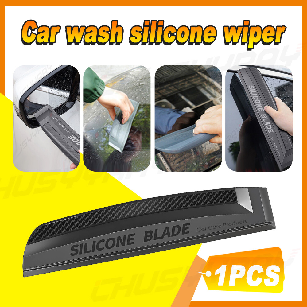 Car Silicone Water Wiper Scraper Blade Squeegee Vehicle Windshield Cleaner