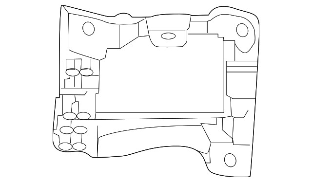 Genuine Audi Blind Spot Detection System Warning Sensor Bracket 8W6-907-175-A