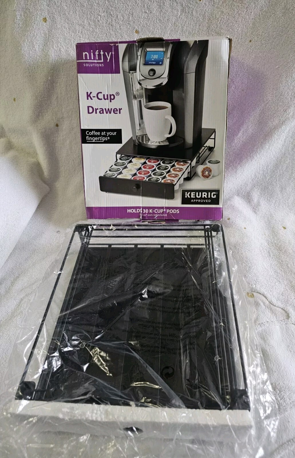 Nifty Solutions K Cup Drawer Holds 30 Cups, Keurig Approved