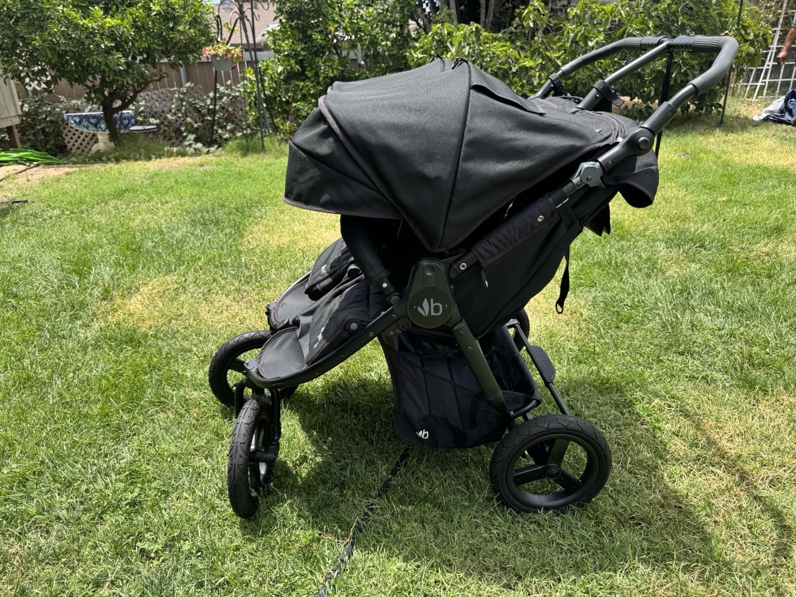 Bumbleride Indie Twin Double Stroller Matte Black All Terrain Jogger - Excellent