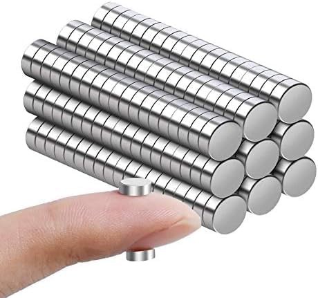 100Pcs Small Strong Magnets，8x2mm Refrigerator Magnets，Mini Round Rare Earth ...