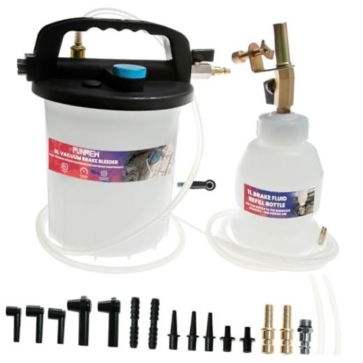 3L Vacuum Brake Bleeder Kit One Person Pneumatic Brake Fluid Bleeder Kit with