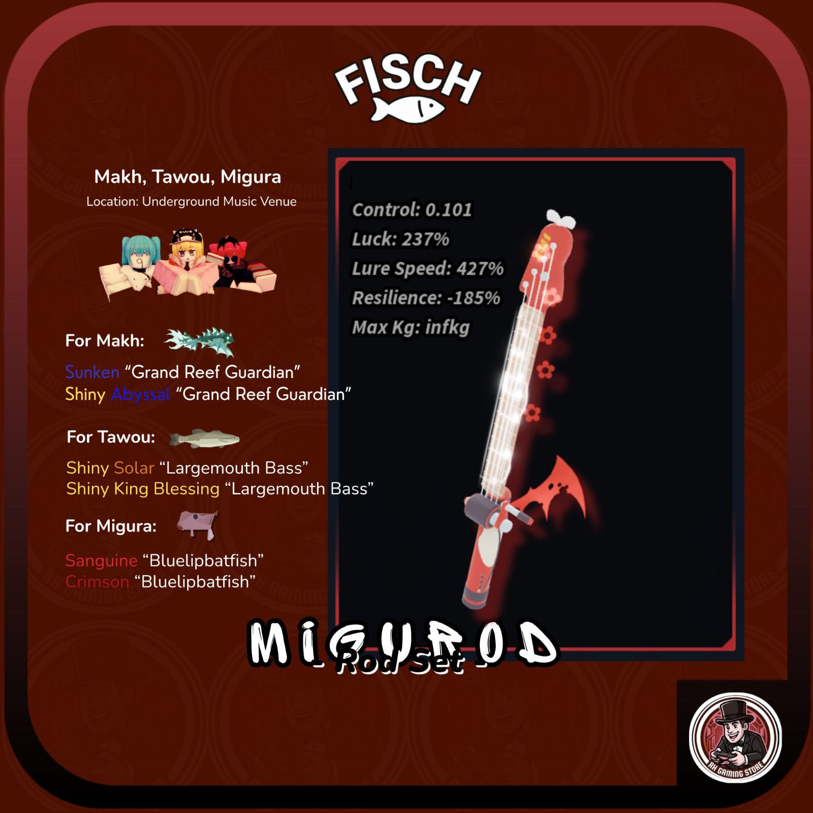 Fisch - Rod Set - Migu Rod