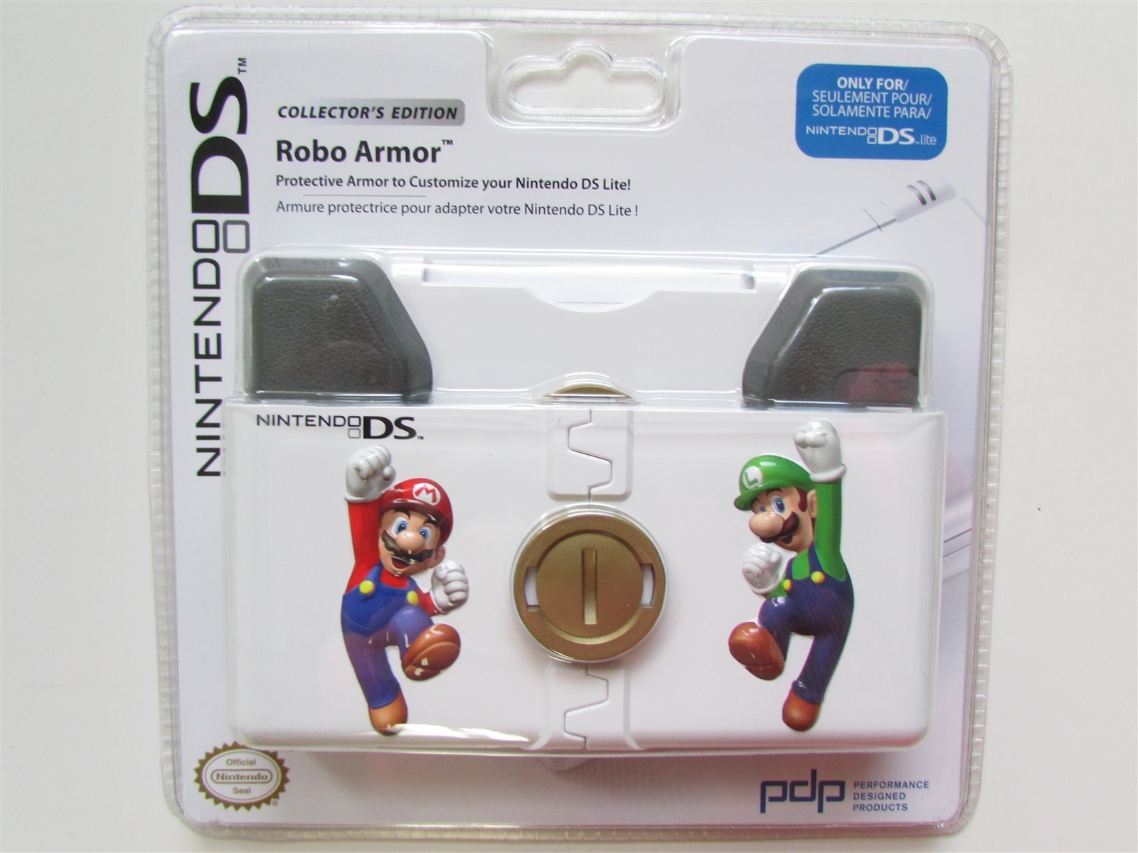 Mario & Luigi Nintendo DS Lite NDSL Robo Armor Protective Hard Case Shell Skin