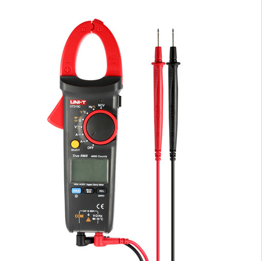 UNI-T UT213C Handheld Clamp Meter Multimeter 400A AC DC TRUE RMS Freq Duty Cycle