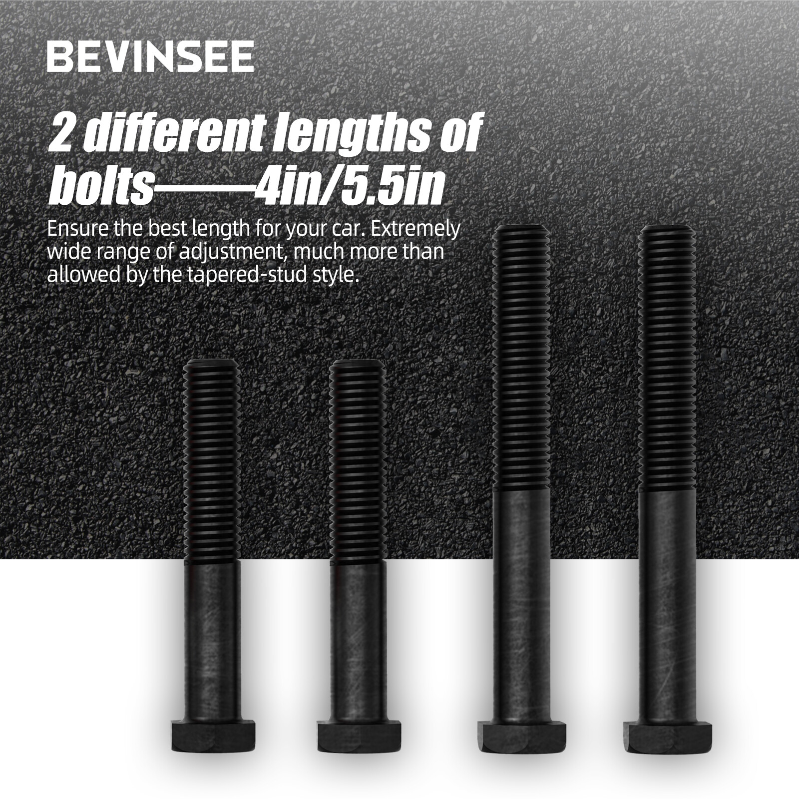BEVINSEE Adjustable Maximum Bump Steer Kit For Power Rack For Mustang 1979-1993
