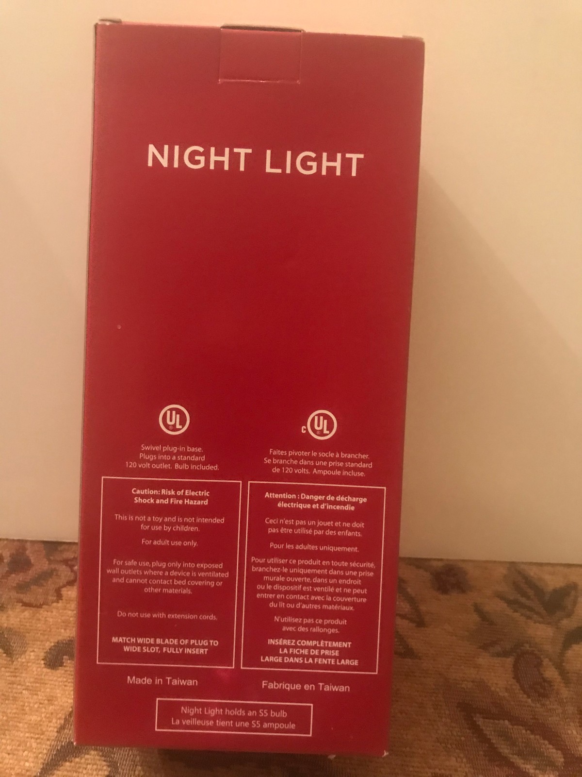 New in Box Santa Night Light